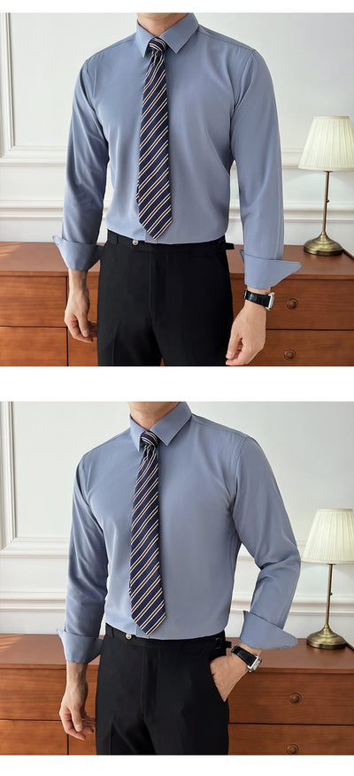 Camisa de Negocios Manga Larga Multicolor para Hombre - Image 18