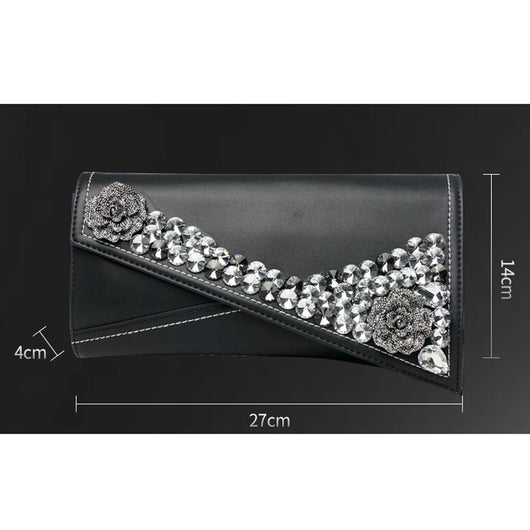 Cartera Clutch Crossbody con Brillantes - Bolso Pequeño Elegante - Image 11