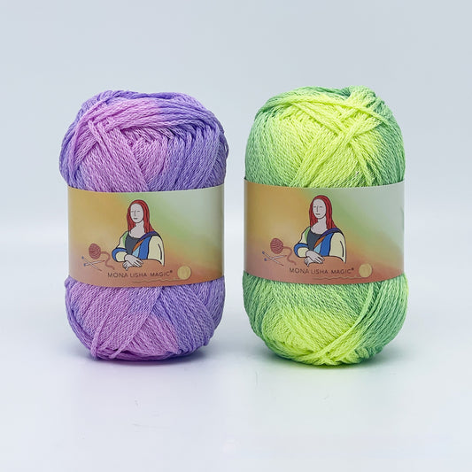 Bolas de Lana de Algodón Puro con Cambio de Temperatura para Tejido DIY