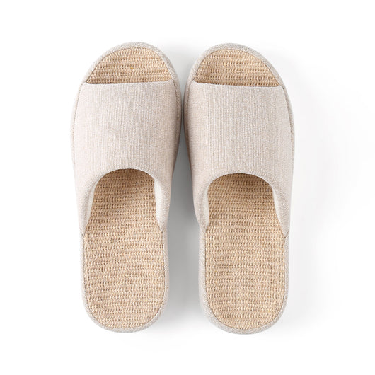 Pantuflas de Algodón y Lino para Parejas - Cómodas Todo el Año - Image 12