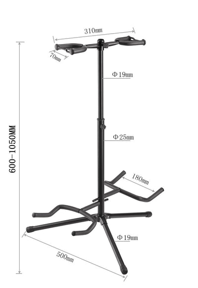 Soporte Doble para Guitarra Ajustable Vertical - Image 7