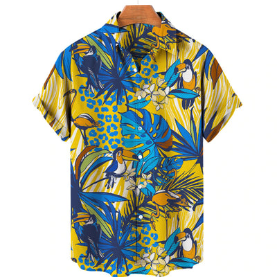 Camisa Hawaiana Estampada para Hombre - Perfecta para Vacaciones de Verano - Image 9