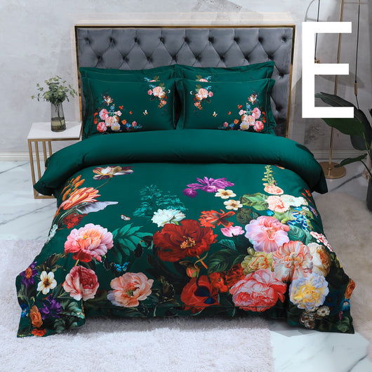 Juego de Sábanas Estampado Pavo Real en Algodón Satinado Premium - Image 14