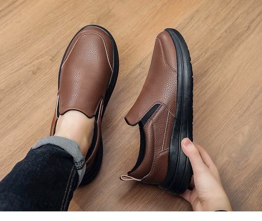 Zapatos de Cuero Ligero Premium para Hombre - Comodidad Casual Elegante - Image 22