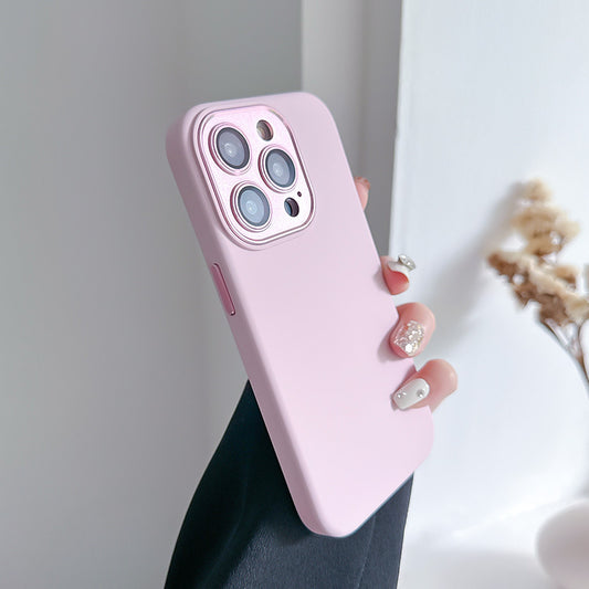 Funda Protectora de Silicona Líquida con Protector de Lente para iPhone 14 e iPhone 15 - Image 2