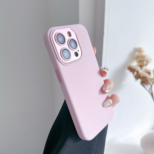 Funda Protectora de Silicona Líquida con Protector de Lente para iPhone 14 e iPhone 15 - Image 2