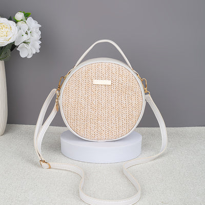 Bolsa de Paja Tejida Redonda para Mujer – Diseño Minimalista y Elegante - Image 7