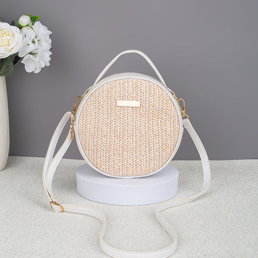 Bolsa de Paja Tejida Redonda para Mujer – Diseño Minimalista y Elegante - Image 7