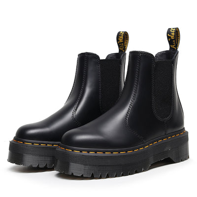 Botas Plataforma Martin de Cuero Inglés con Suela Gruesa para Mujer - Image 3