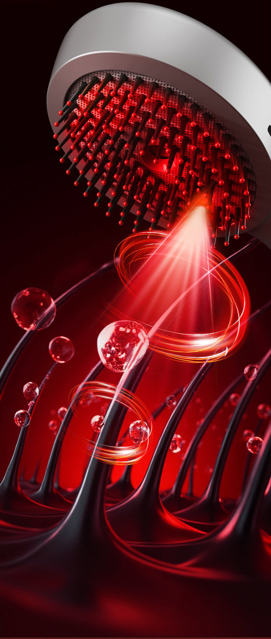 Peine Masajeador Eléctrico con Luz Roja y Vibración - Image 18