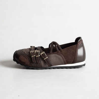 Zapatos Mary Jane Retro con Hebilla Deportiva - Estilo Vintage Marrón para Mujer - Image 7