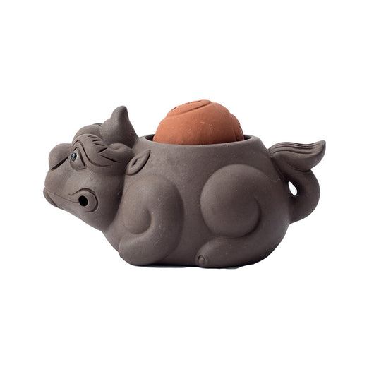 Juego de Té Tortuga Dragón Púrpura en Cerámica Artesanal - Fortuna y Prosperidad - Image 12
