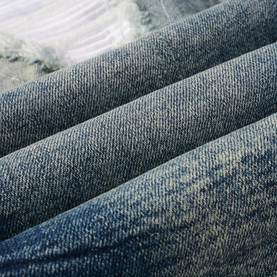 Jeans Rotos con Parches de Color Estilo Retro - Image 10