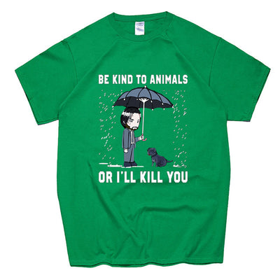 Playera Negra Keanu Reeves - Sé Amable con los Animales - Image 8