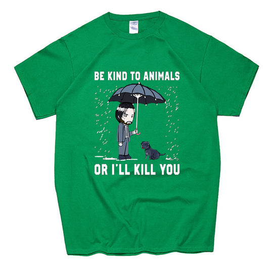 Playera Negra Keanu Reeves - Sé Amable con los Animales - Image 8