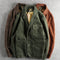 Chaqueta Retro Amekaji de Pana 100% Algodón Lavado Vintage