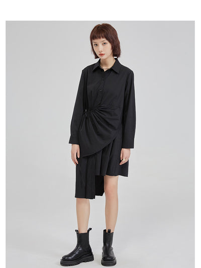 Vestido Camisa Asimétrico con Diseño Exclusivo - Image 10