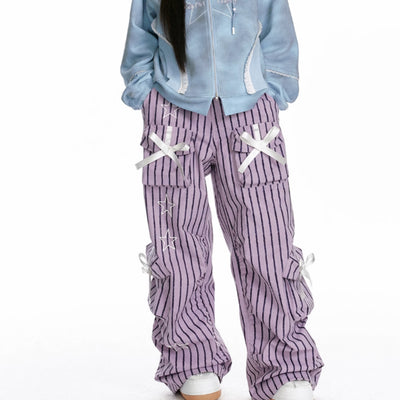 Pantalones de Trabajo con Diseño de Estrellas 3D y Rayas - Image 11