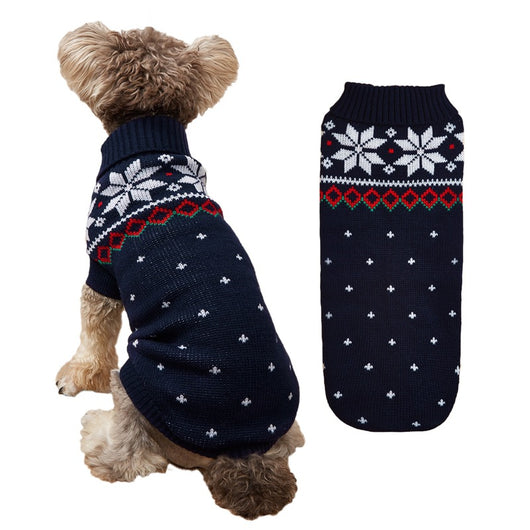 Suéter Navideño Tejido para Mascotas con Diseño de Reno - Image 14