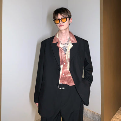 Camisa de Manga Larga con Diseño Abstracto - Estilo Coreano Moderno para Hombre - Image 16