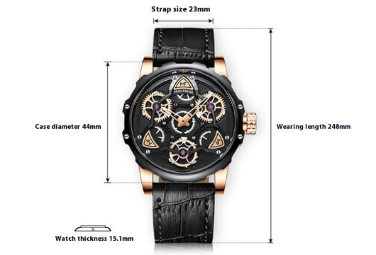 Reloj Casual para Hombre con Correa Hueca - Image 11