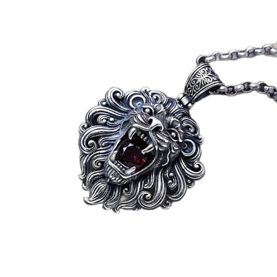 Dije Cabeza de León en Plata Pura - Diseño Imponente y Elegante - Image 5