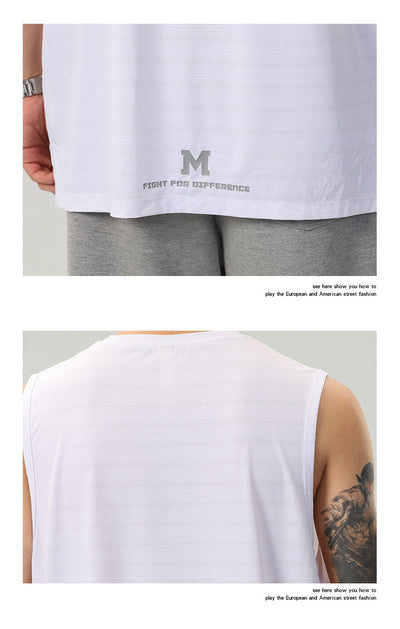 Camiseta Sin Mangas Hombre Estampado Letras - Colección Verano - Image 19