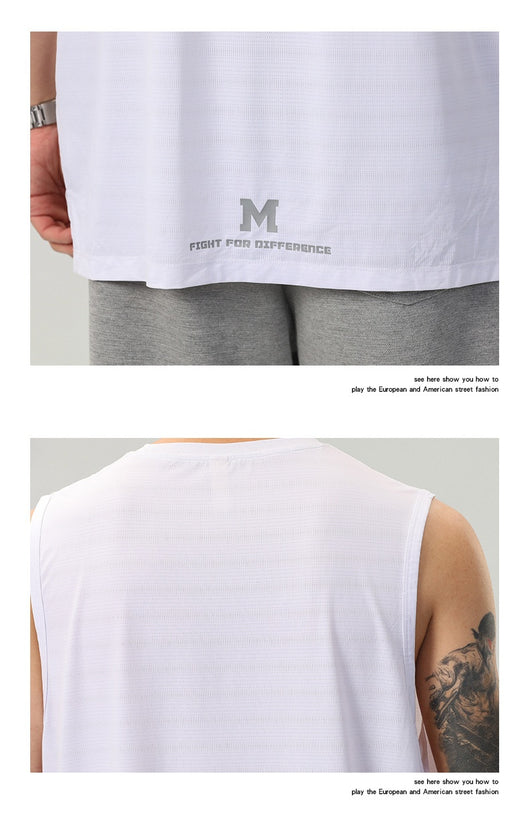 Camiseta Sin Mangas Hombre Estampado Letras - Colección Verano - Image 19