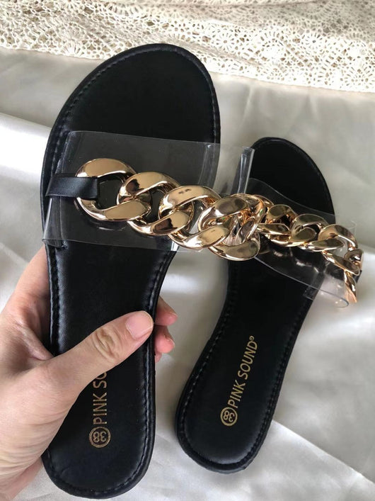 Sandalias de Cadena para Mujer - Estilo Europeo Americano - Image 4