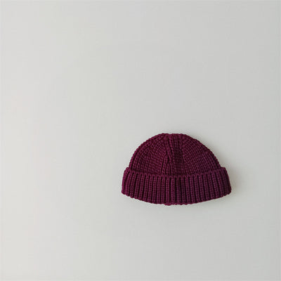 Gorro Tejido para Bebé con Puños Acanalados en Colores Sólidos - Image 20
