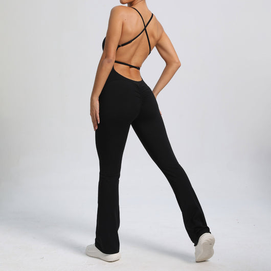 Jumpsuit Deportivo de Alta Intensidad con Tirantes Ajustables para Yoga - Image 9