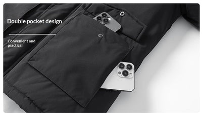 Chaqueta Gruesa para Hombre con Capucha Desmontable - Image 14