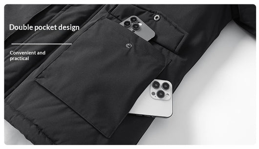 Chaqueta Gruesa para Hombre con Capucha Desmontable - Image 14