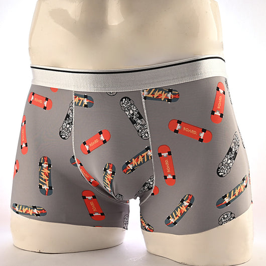 Boxers Hombre Estampado Floral Seda de Hielo Cintura Media Transpirables - Image 45
