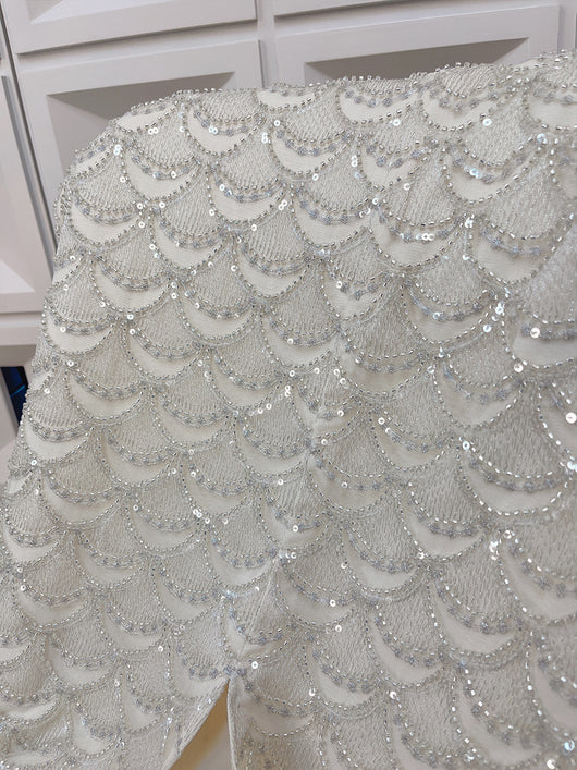 Falda Brillante con Lentejuelas en Abanico Efecto Escama - Image 14