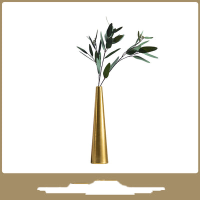 Jarrón Decorativo de Cerámica Dorada de Lujo - Image 8