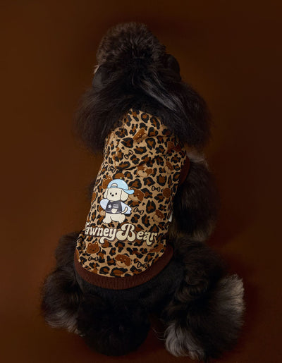 Suéter Tipo Hoodie sin Mangas Estampado Leopardo para Perros Bichon Schnauzer Yorkshire - Image 18