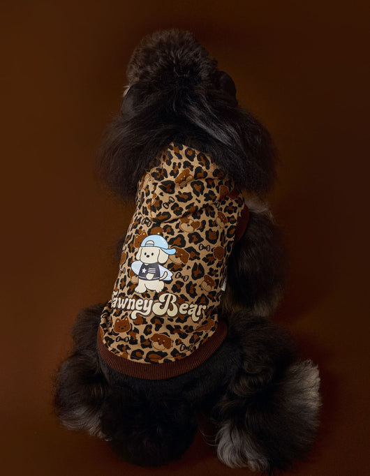 Suéter Tipo Hoodie sin Mangas Estampado Leopardo para Perros Bichon Schnauzer Yorkshire - Image 18
