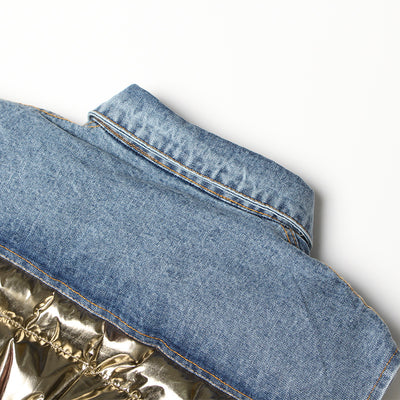 Chaleco Denim Casual para Mujer con Costuras Decorativas - Image 13