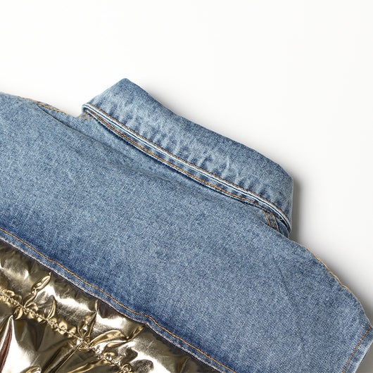 Chaleco Denim Casual para Mujer con Costuras Decorativas - Image 13