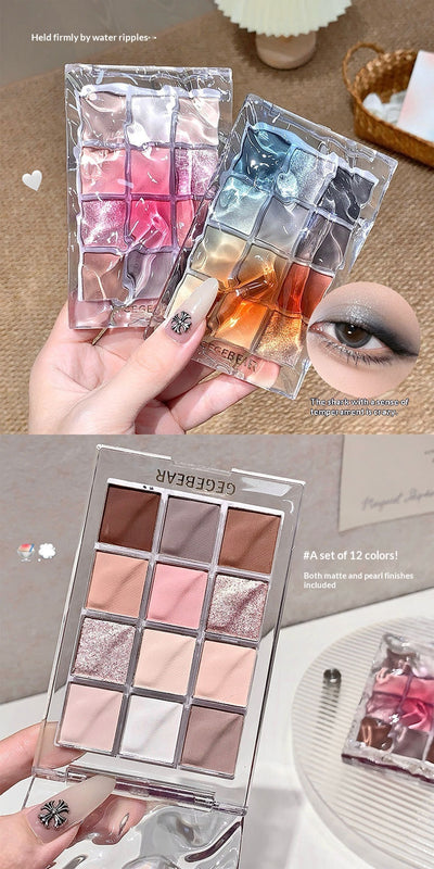 Paleta de Sombras Efecto Agua Ripple para Maquillaje Coreano - Image 9
