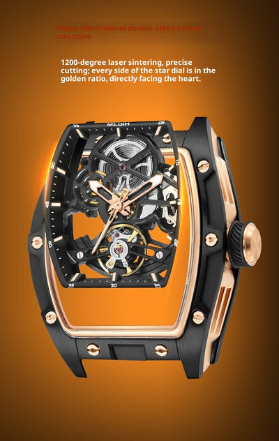 Reloj Mecánico para Hombre con Diseño Esqueletizado - Image 11