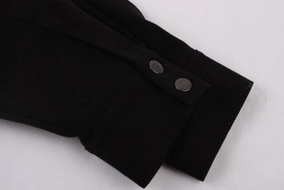 Chaqueta Polo Suelta Negra para Mujer - Diseño Elegante y Cómodo - Image 4