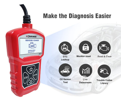Escáner Diagnóstico Automotriz KW310 con Lector de Códigos - Image 9