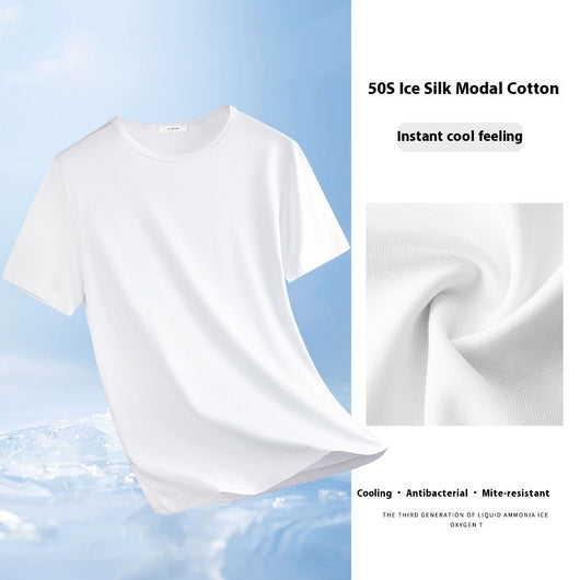 Playera Modal Ice Silk de Manga Corta para Hombre - Tecnología Refrescante - Image 3