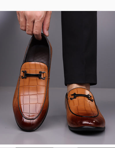 Zapatos de Cuero Ligeros Talla Grande Estilo Cuadros Lujo Premium - Image 21