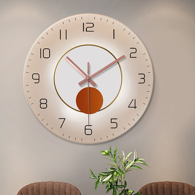 Reloj de Pared de Cristal Templado Silencioso para Sala - Image 3