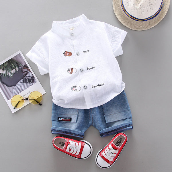 Conjunto Infantil Playera y Shorts Estilo Villano