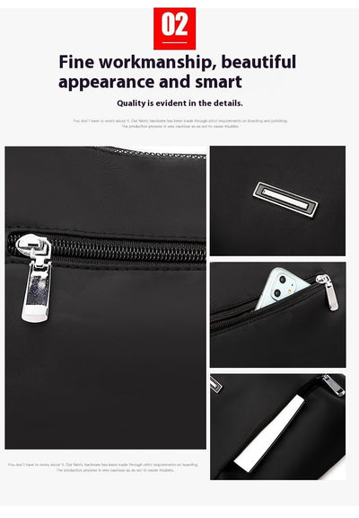 Bolso Bandolera Oxford para Mujer - Elegancia Minimalista y Funcional - Image 30