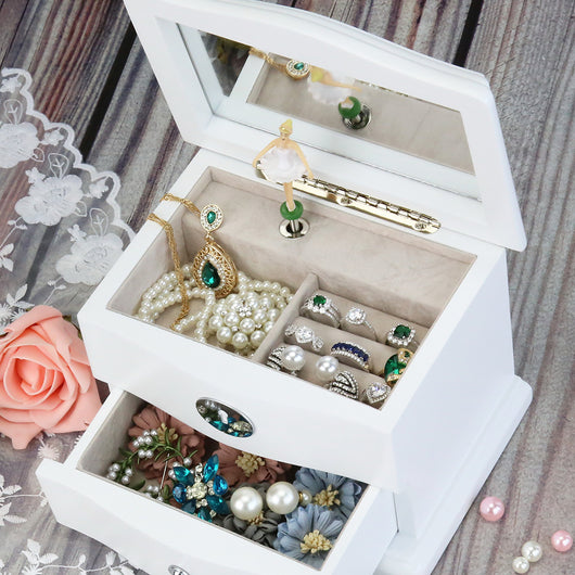 Caja de Almacenamiento de Joyas con Música Estilo Europeo - Image 4